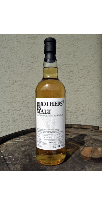 Brothers in Malt - Miltonduff - 6 Jahre, Bourbon Barrel 52% Vol.